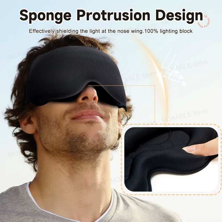 3D Sleeping Mask Block Out Light Sleep Mask for Eyes Soft Sleeping Aid Eye Mask for Travel Eyeshade Night Breathable Slaapmasker