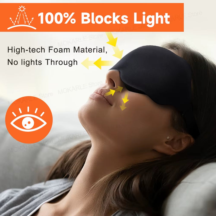 3D Sleeping Mask Block Out Light Sleep Mask for Eyes Soft Sleeping Aid Eye Mask for Travel Eyeshade Night Breathable Slaapmasker